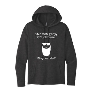 Staybearded® Black Hoodie - IT’S NOT GRAY, IT’S CHROME®