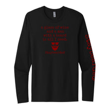 Long Sleeves Ladies “glass of wine”