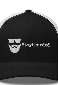 Hats - Staybearded Trucker Hat - Black & White