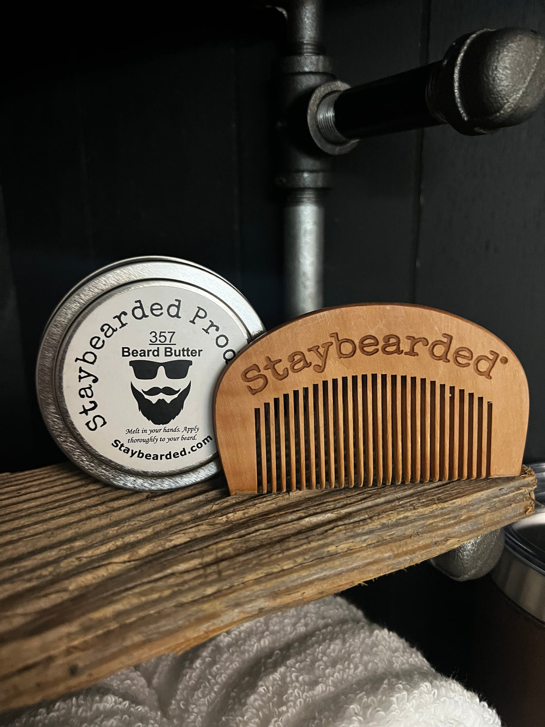Combo - Wooden Beard Comb & Beard Butter
