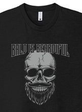 Back Printed T-shirts “BALD IS BEARDIFUL”